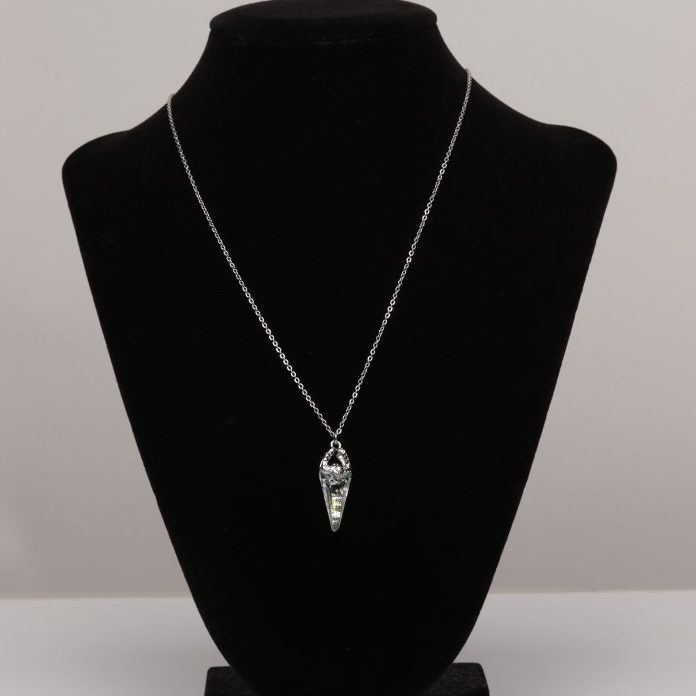 Swarovski Crystal Chain Necklace, Crystal Drop Necklace, Crystal Briolette, Swar